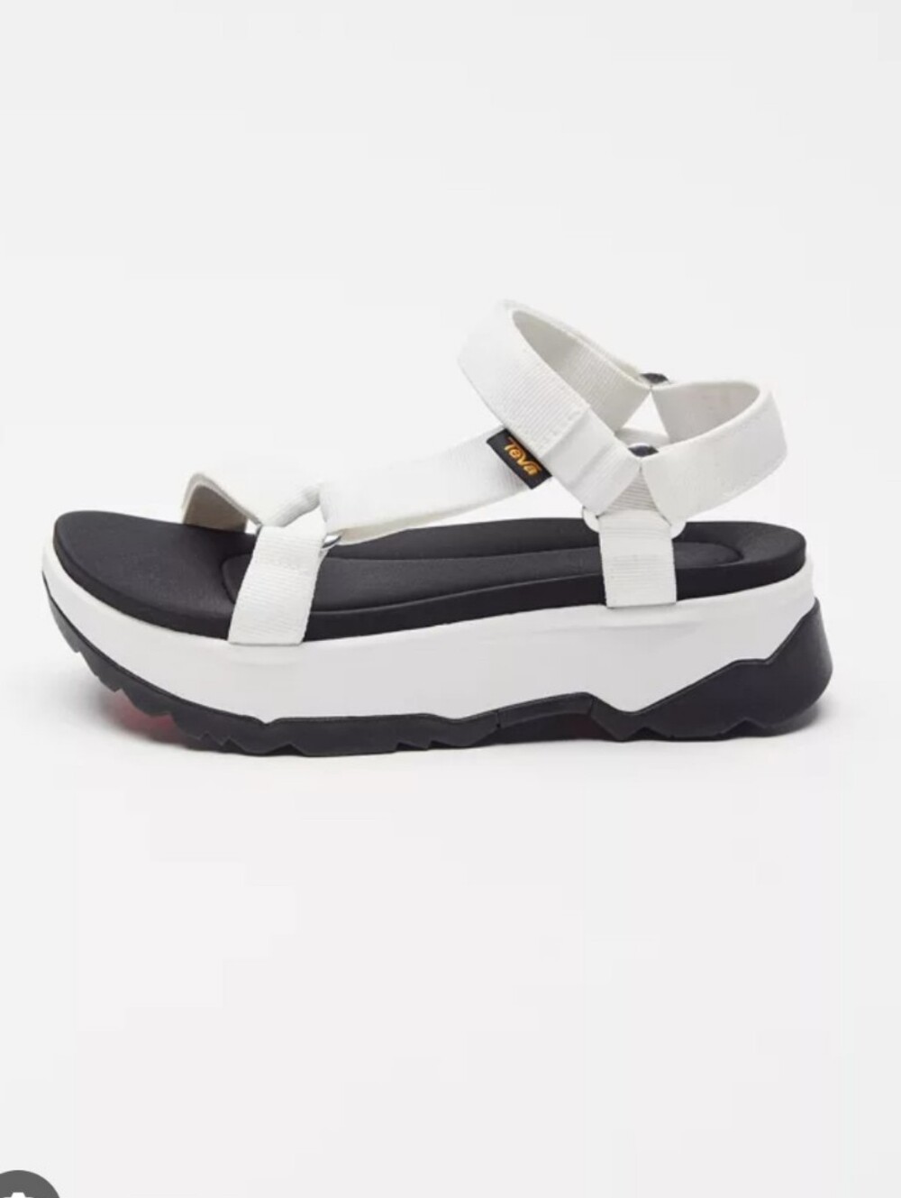 Teva Jadito Black and White Platform Sandals